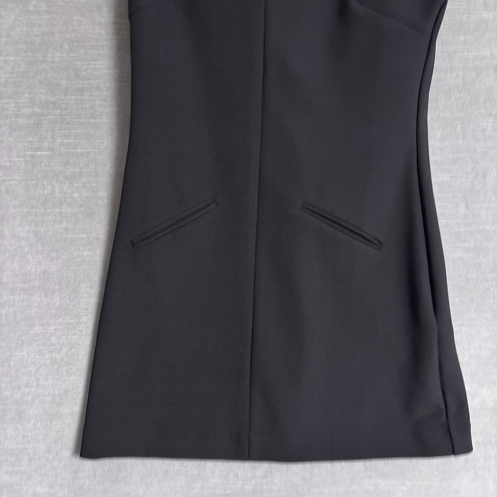 Zara Dress Small Black Sheath Mini LBD‎ Cocktail Mod Retro Career Party - Picture 5 of 9
